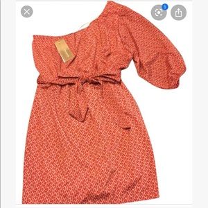 One shoulder mini dress